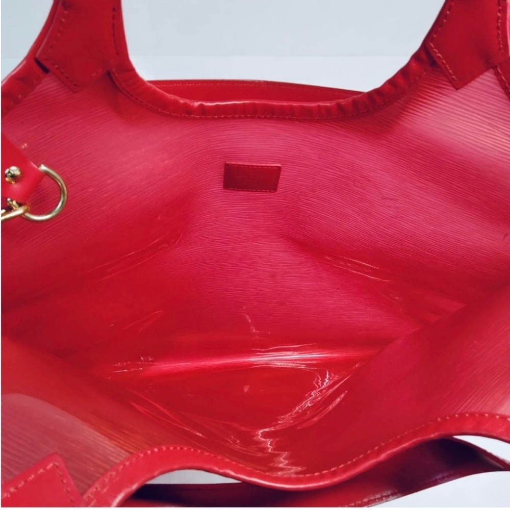 Louis Vuitton Red Epi Plage Lagoon Bay With Pouch Beach Tote - Picture 7 of 11